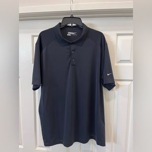XXL Men’s Nike Dri-FIT Polo, Black